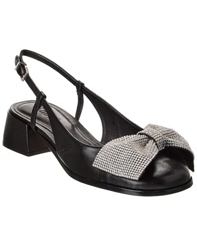Schutz Dorothy Bow Leather Pump In Black