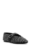 Schutz Eiza Shine Mary Jane Flat In Black