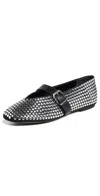 Schutz Eiza Studs Ballet Flats Black
