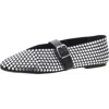 Schutz Eiza Womens Leather Studded Mary Janes In Black