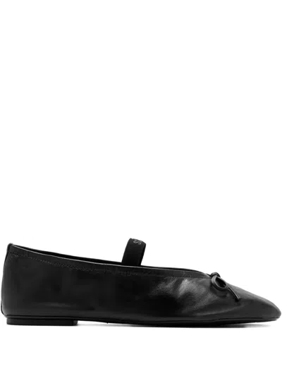 Schutz Elastic-band Ballet Flats In Black