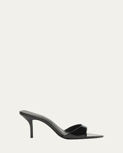 Schutz Elodie Patent Stiletto Mule Sandals In Black