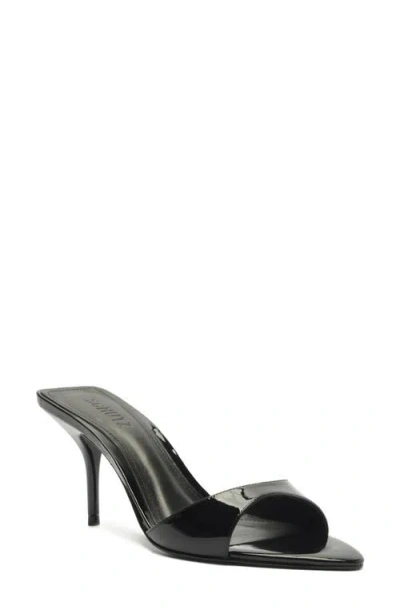 Schutz Elodie Patent Stiletto Mule Sandals In Black