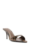 Schutz Elodie Pointed Toe Sandal In Animal Print