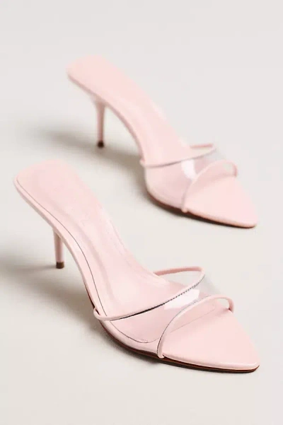 Schutz Elodie Vinyl Mule Heels In Pink