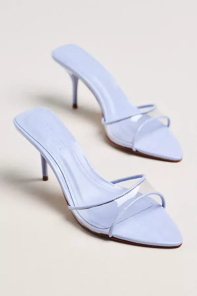 Schutz Elodie Vinyl Mule Heels In Purple