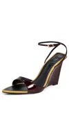 Schutz Elodie Wedges Maplewood In Burgundy