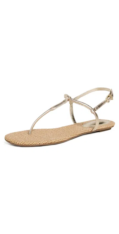 Schutz Elsha Sandals Platina In Gold