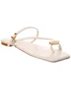 Schutz Elysa Leather Sandal In White