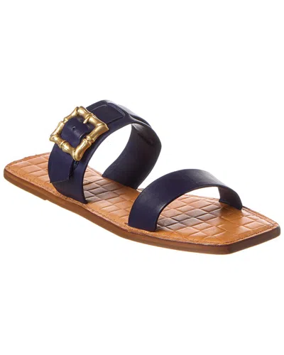 Schutz Enola Double Leather Flat In Black