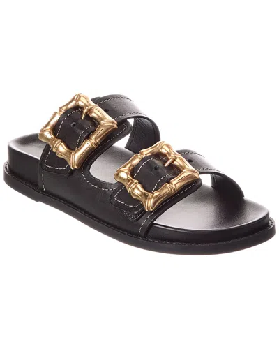 Schutz Enola Leather Sandal In Black