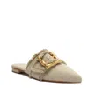 SCHUTZ ENOLA MULE IN OYSTER