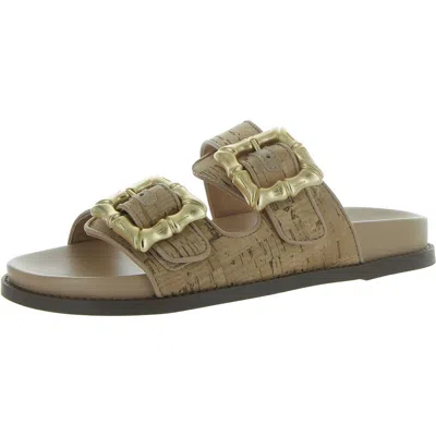 Schutz Enola Natural Sporty Womens Flatforms Open Toe Slingback Sandals In Multi