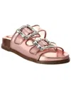 Schutz Enola Vinyl Sporty Flat In Pink