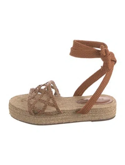 Pre-owned Schutz Espadrilles In Brown