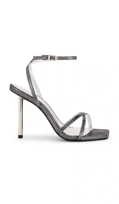 Schutz Eva Sandal In Metallic Silver