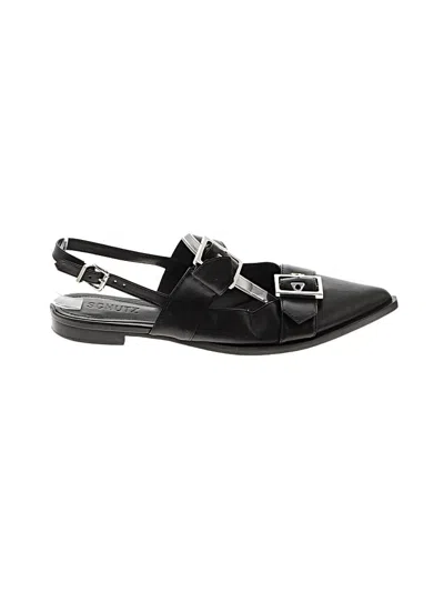 Pre-owned Schutz Flats In Black