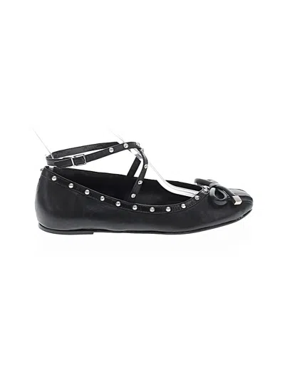 Pre-owned Schutz Flats In Black