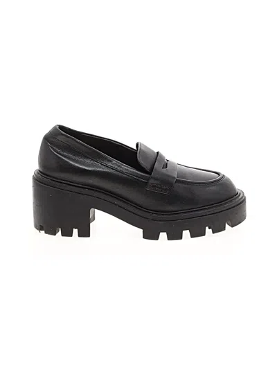 Pre-owned Schutz Flats In Black
