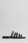 Schutz Flats In Black Leather