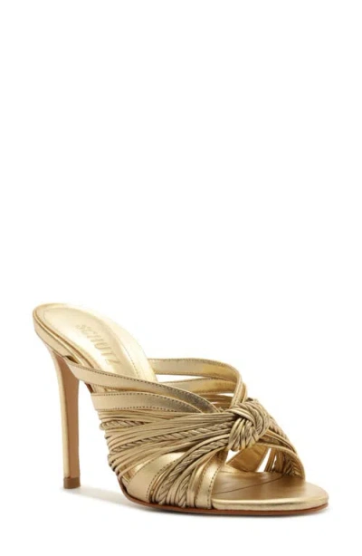 Schutz Gaya Sandal In Gold
