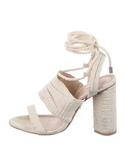 Pre-owned Schutz Gladiator Sandals In Neutral