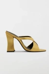 Schutz Glenda Mule Heel In Gold, Women's At Urban Outfitters In Gold