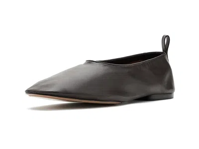 Schutz Hadley Women's Flat Shoes Dark Brown: 8 M In Blue