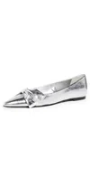 Schutz Half Bow Flats Broken Glass In Broken Glass