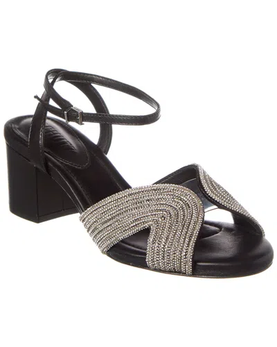 Schutz Hattie Mid Block Sandal In Black