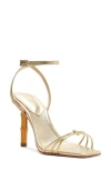 Schutz Haven Ankle Strap Sandal In Silver