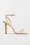 Schutz Haven Bamboo Heel In Egg Shell, Women's At Urban Outfitters In White