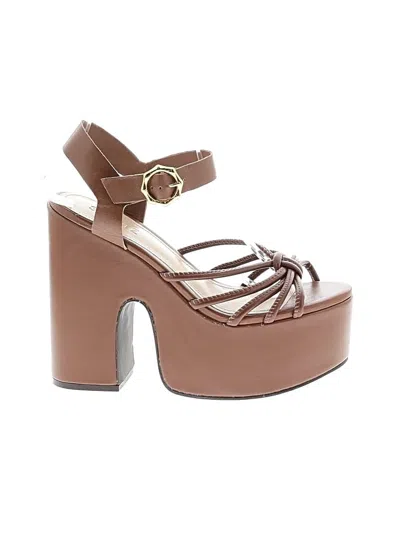 Pre-owned Schutz Heels In Brown