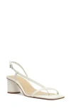 Schutz Heloise Block Heel Sandal In White