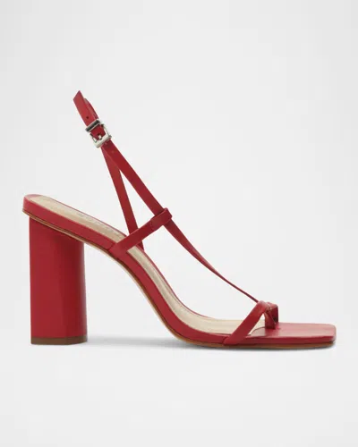 SCHUTZ HELOISE THONG BLOCK-HEEL SLINGBACK SANDALS