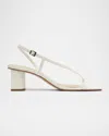 Schutz Heloise Block Heel Sandal In White