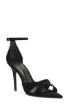 Schutz Hilda Leaf Suede Stiletto Sandals