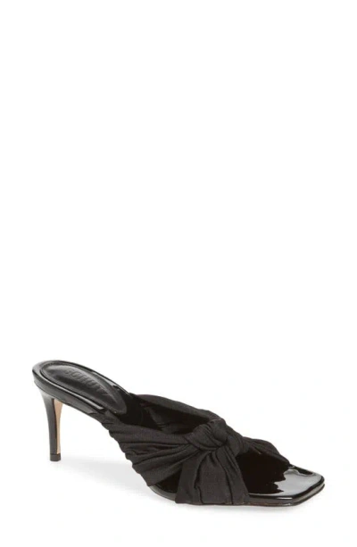 Schutz Indy Knotted Slide Sandal In Black