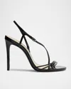 SCHUTZ INEZ STRAPPY LEATHER SLINGBACK SANDALS