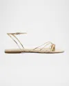 Schutz Inez Ankle Strap Sandal In Platina