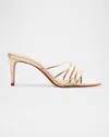 Schutz Inez Mule In Platina