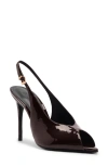 Schutz Ingrid Slingback Sandal In Burgundy