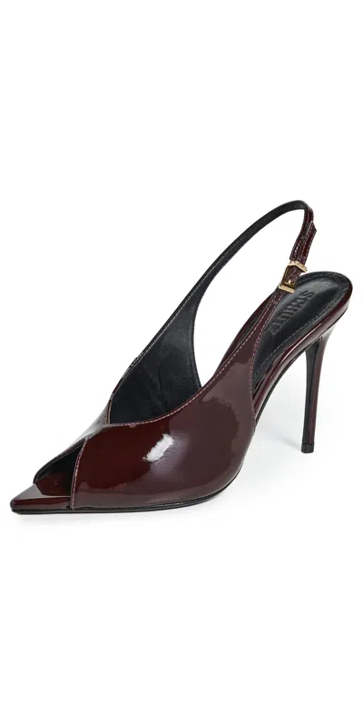 Schutz Ingrid Slingbacks Maplewood In Burgundy