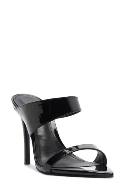 Schutz Jaselle Pointed Toe Sandal In Black