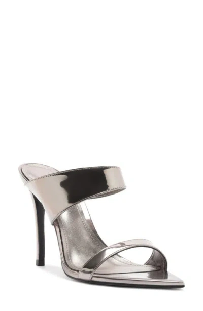 Schutz Jaselle Pointed Toe Sandal In Silver
