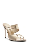 Schutz Jasmine Slide Sandal In Silver