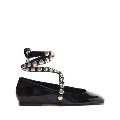 Schutz Jaycie Patent Leather Flat In Black