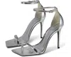 Schutz Jenna Heels In Prata In Multi