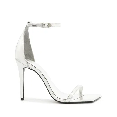 Schutz Jenna Sandal In Silver
