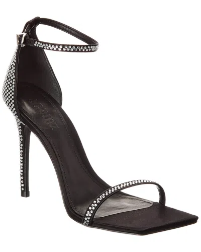 Schutz Jenna Satin Sandal In Black